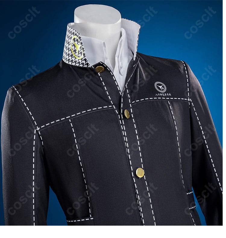 白鐘直斗の探偵風制服に施された前襟の装飾ディテール