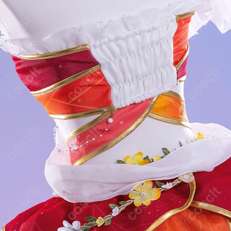 スクフェス 高坂穂乃果 妖精の国編 覚醒後コスプレ衣装｜華やかな花飾りセット - 2枚目の画像