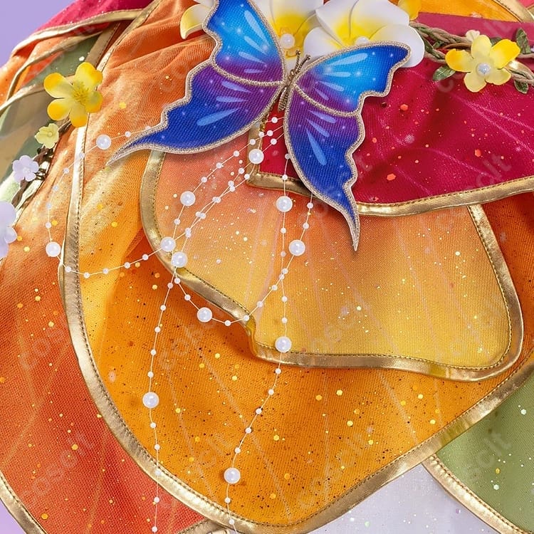 スクフェス 高坂穂乃果 妖精の国編 覚醒後コスプレ衣装｜華やかな花飾りセット - 3枚目の画像