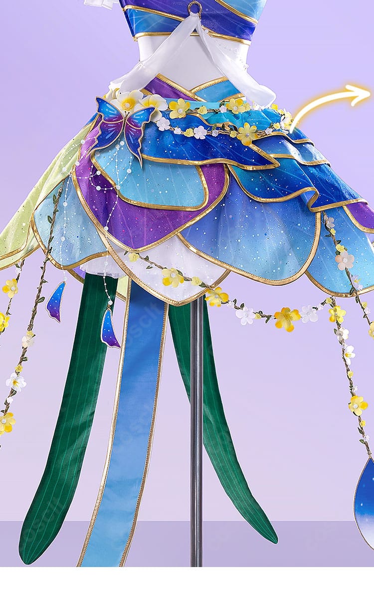 絢瀬絵里 妖精の国編 覚醒後コスプレ衣装のスカート装飾ディテール