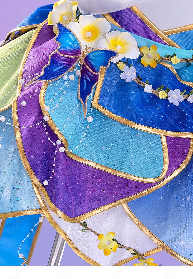 絢瀬絵里 妖精の国編 覚醒後コスプレ衣装のスカート裾装飾ディテール