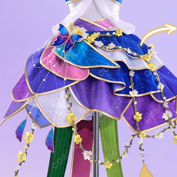 ラブライブ！スクールアイドルフェスティバル 園田海未 妖精の国編 妖精の音楽家 覚醒後Ver. コスプレ衣装 - 2枚目の画像