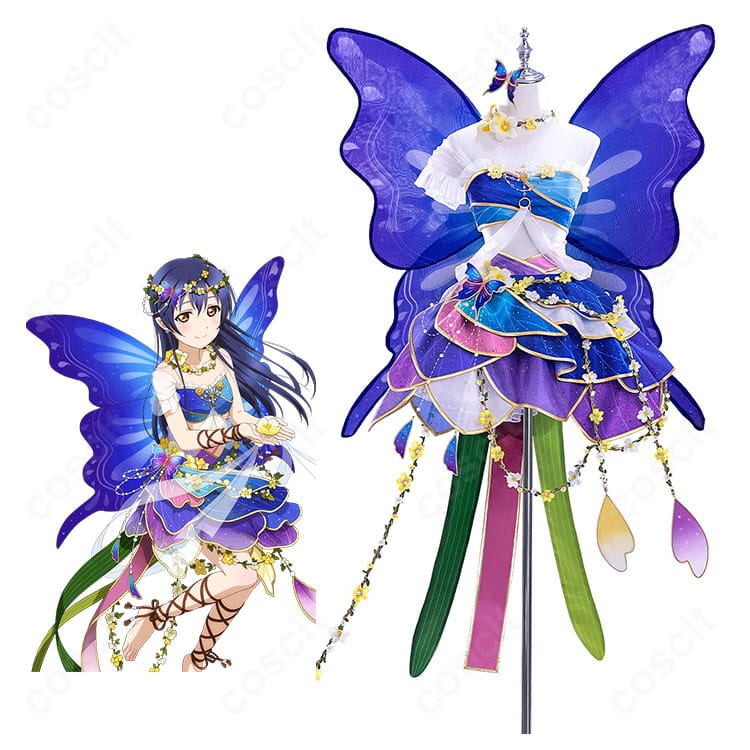 ラブライブ!スクフェス 園田海未「妖精の国編 妖精の音楽家」覚醒後Ver.のキャラクターイメージとコスプレ衣装