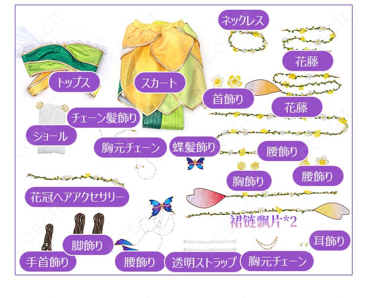 小泉花陽の妖精の国編・覚醒後コスプレ衣装のセット内容