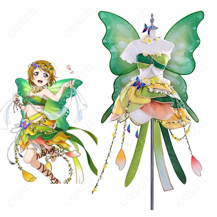 小泉花陽のキャラクター画像と妖精の国編・覚醒後コスプレ衣装の商品画像