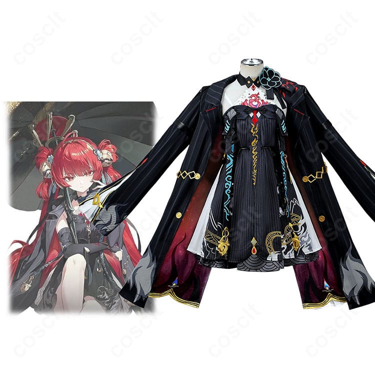 鳴潮の鎖暝(サメイ)のキャラクター画像とVer3.7風コスプレ衣装の商品画像