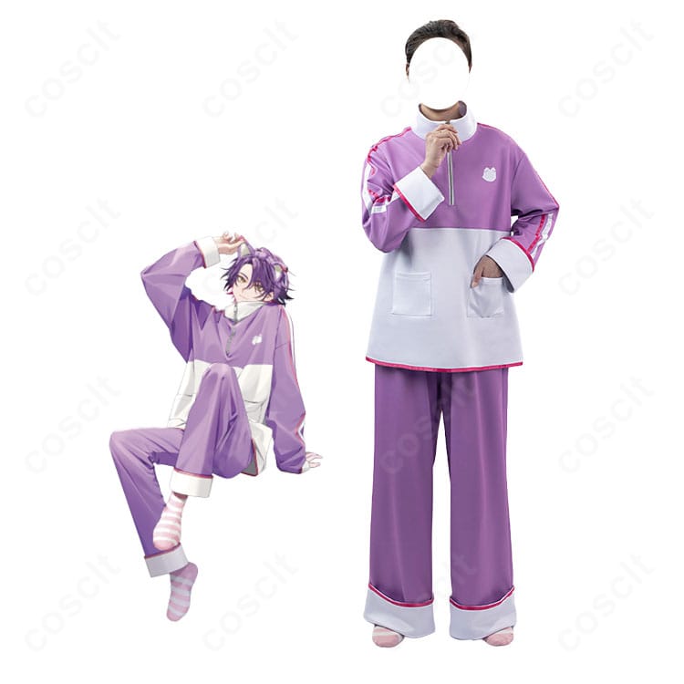 にじさんじ 渡会雲雀のキャラクター画像とVOLTACTION Pajama Party!コスプレ衣装の商品画像