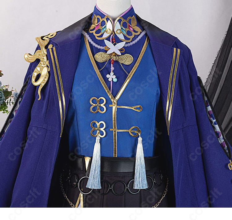 星導ショウ Dytica 2nd Anniversary衣装の前身頃装飾ディテール