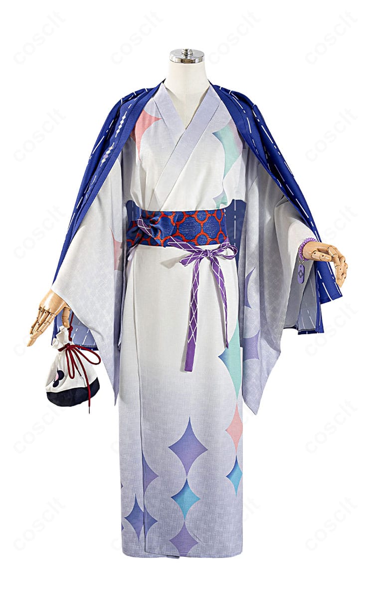 にじさんじ×極楽湯・RAKU SPA 星導ショウ 浴衣Ver.コスプレ衣装の正面