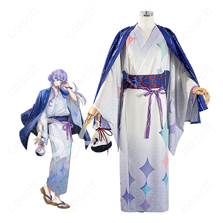 にじさんじ×極楽湯・RAKU SPA 星導ショウ 浴衣Ver.のキャラクターイメージと商品衣装