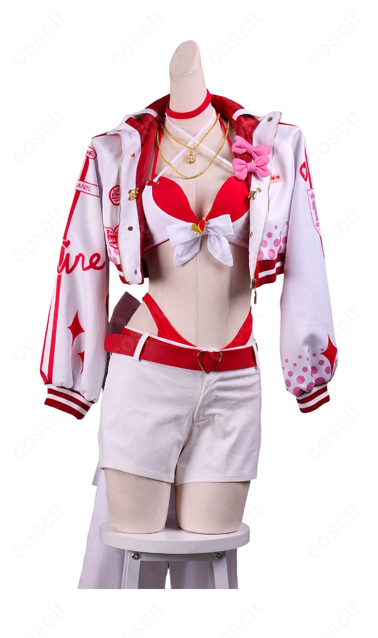 宝鐘マリンのくらげ風水着コスプレ衣装の正面