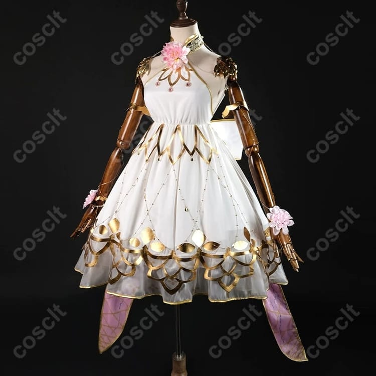 Fate/Grand Order Arcade カーマ（ミステイク）第三再臨 コスプレ衣装｜花飾りと大型リボンで華やかに - 2枚目の画像