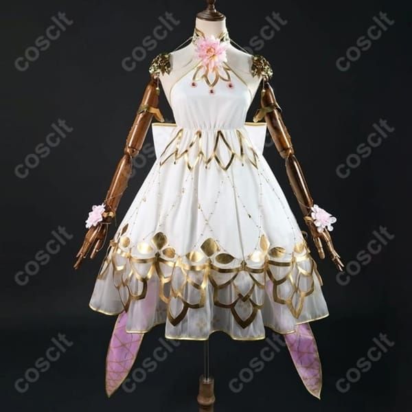 Fate/Grand Order Arcade カーマ（ミステイク）第三再臨 コスプレ衣装｜花飾りと大型リボンで華やかに