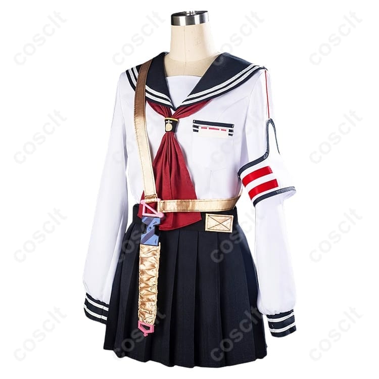 ブルーアーカイブ 七度ユキノ SRT特殊学園 FOX小隊 セーラー制服風 コスプレ衣装 - 3枚目の画像