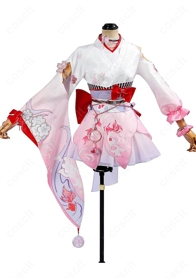 緋英「月待つ花時」コスプレ衣装の正面全体を紹介する画像