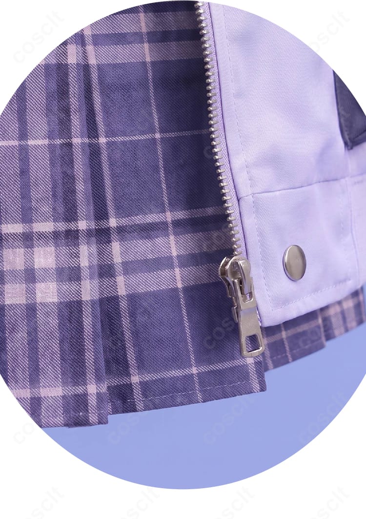 結城さくな 2026新衣装 制服Ver.のアウターファスナー部分