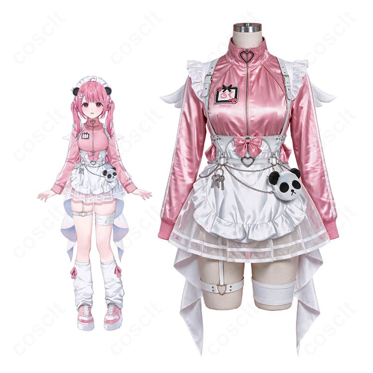 にじさんじ 笹木咲 ジャージメイドVer.のキャラクターイメージと商品コスプレ衣装