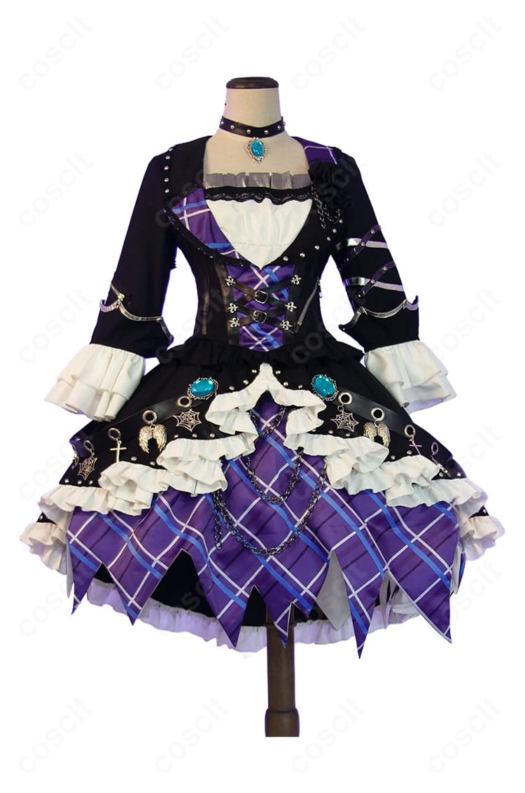 『アイカツ！』氷上スミレ ブルーエンプレスコーデのコスプレ衣装正面全体
