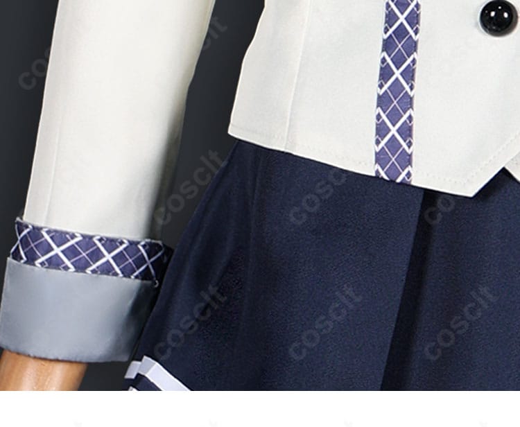 珠洲島有栖 制服Ver.コスプレ衣装のジャケット右袖にある装飾部分のクローズアップ画像