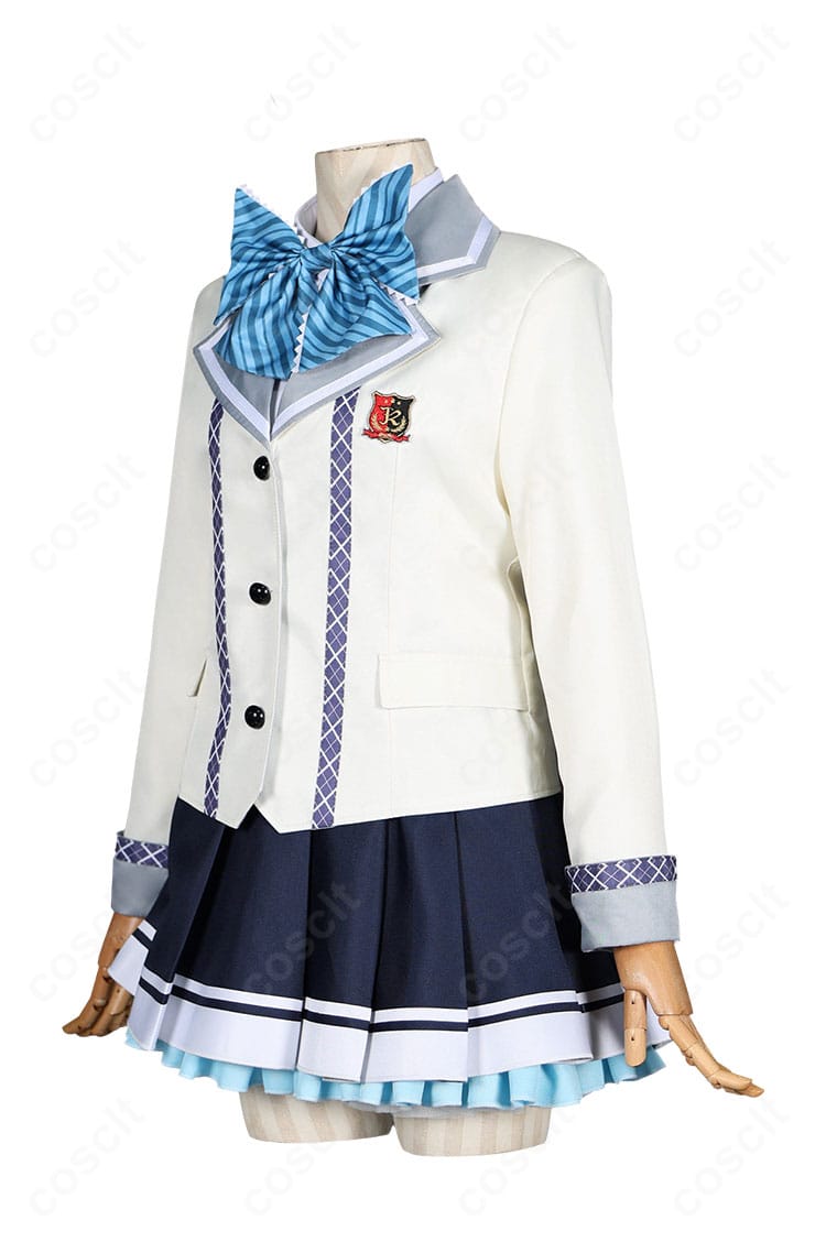 オンゲキ bright MEMORY 珠洲島有栖の制服コスプレ衣装を横から撮影した側面画像