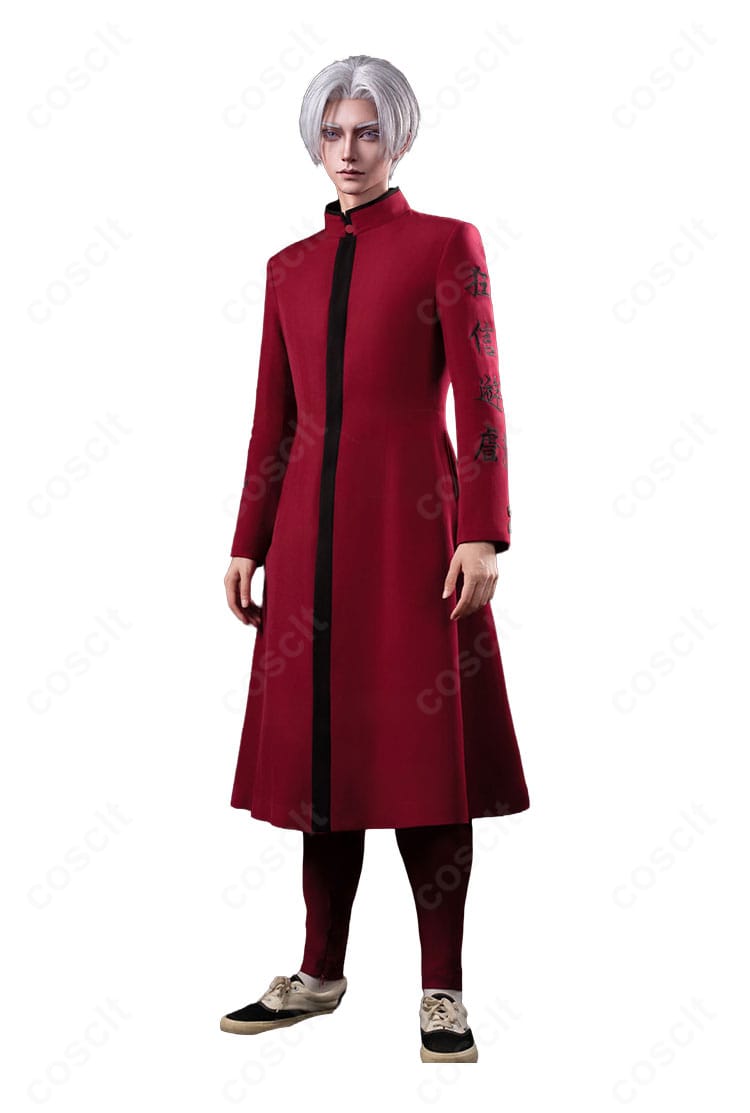 東京卍リベンジャーズ 黒川イザナの特攻服をモデルが着用した正面画像