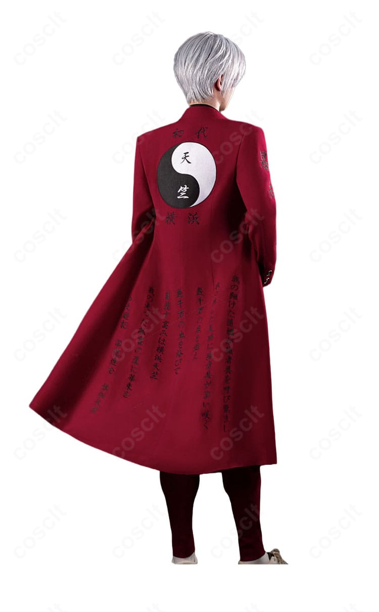 東京卍リベンジャーズ 黒川イザナの特攻服をモデルが着用した背面画像