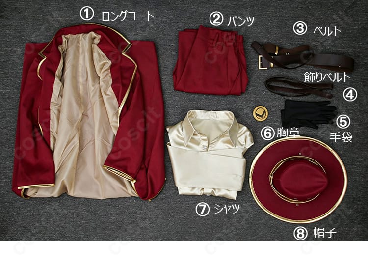Limbus Company ヴァレンチーナ第9章通常衣装の商品セット内容展示
