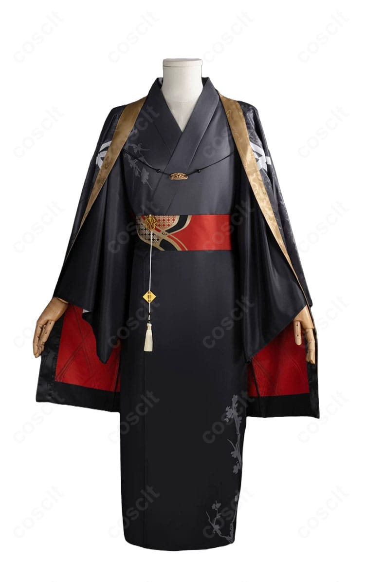 加賀美ハヤト 和服Ver.コスプレ衣装の正面全体、着物と羽織を組み合わせた装い