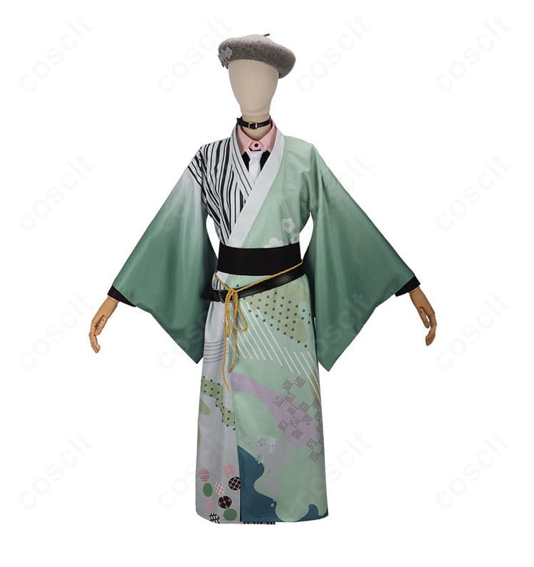にじさんじ 叢雲カゲツ Dytica Happy Pack 2025 淡いグリーンの和服の正面ディテール
