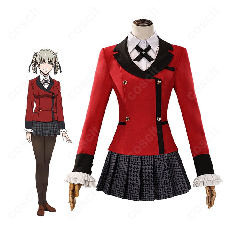『賭ケグルイ』桃喰綺羅莉のキャラクター画像と生徒会長制服コスプレ衣装の紹介画像