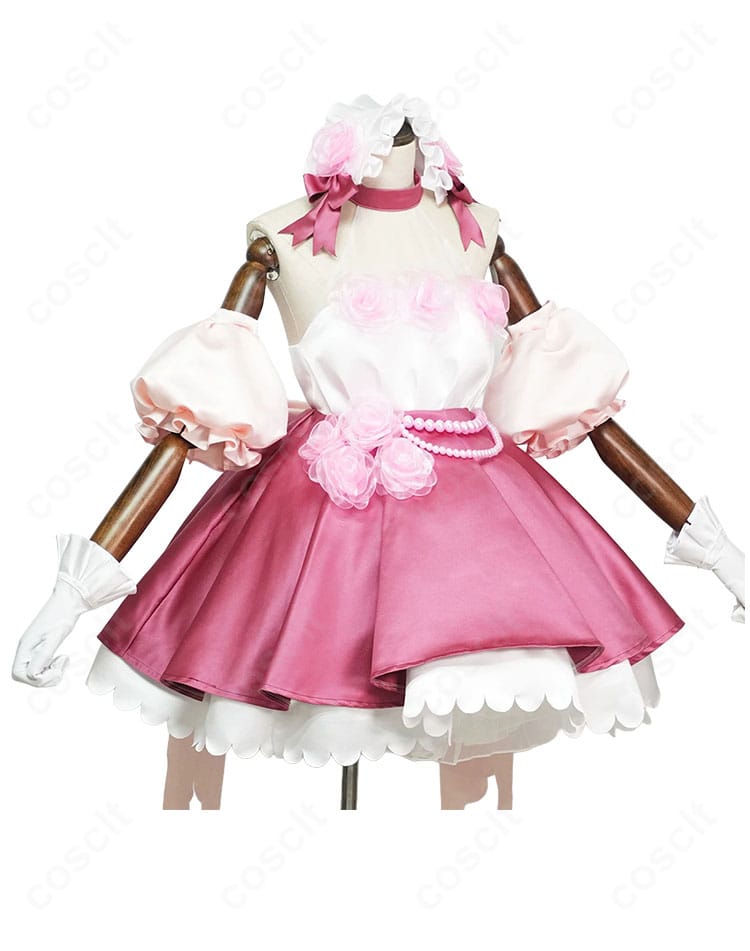 レム/ラム Royal Rose Ver.コスプレ衣装のドレス全体と正面デザインを紹介する画像