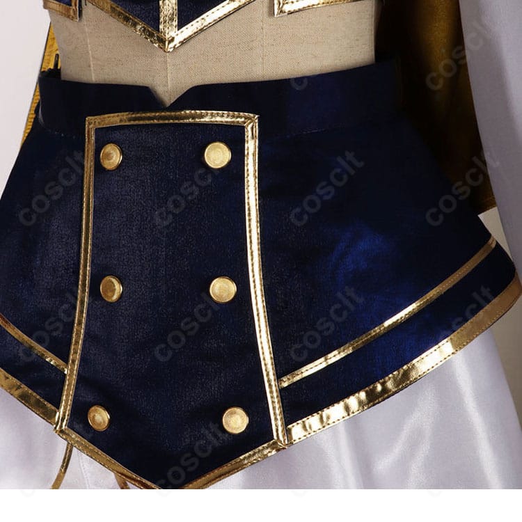にじさんじ 樋口楓 共通衣装コスプレの腰まわりとウエストパーツの装飾ディテール
