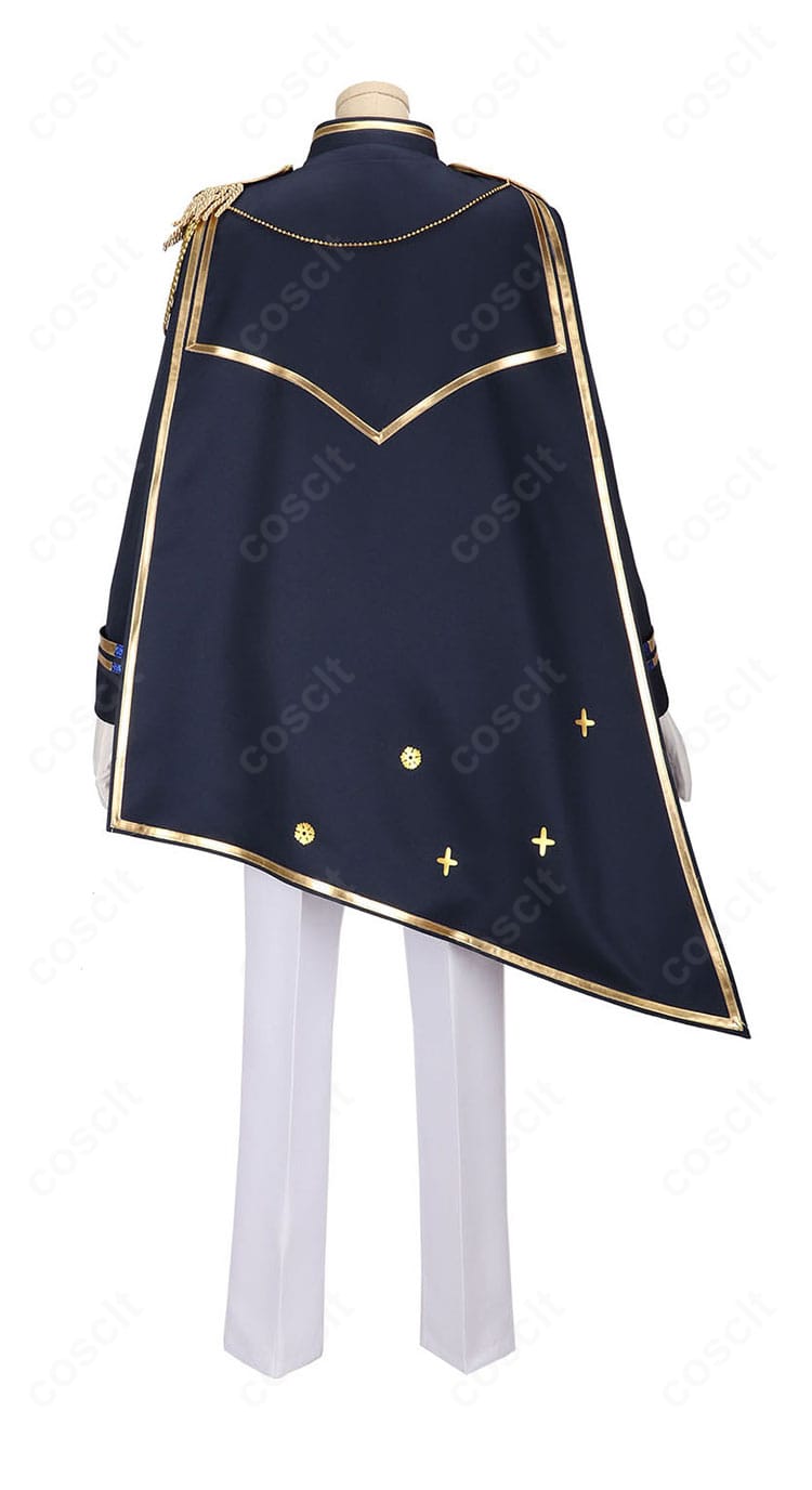 レオス・ヴィンセント ライブ共通衣装コスプレ衣装の背面画像。後ろ姿と衣装全体のシルエットを紹介