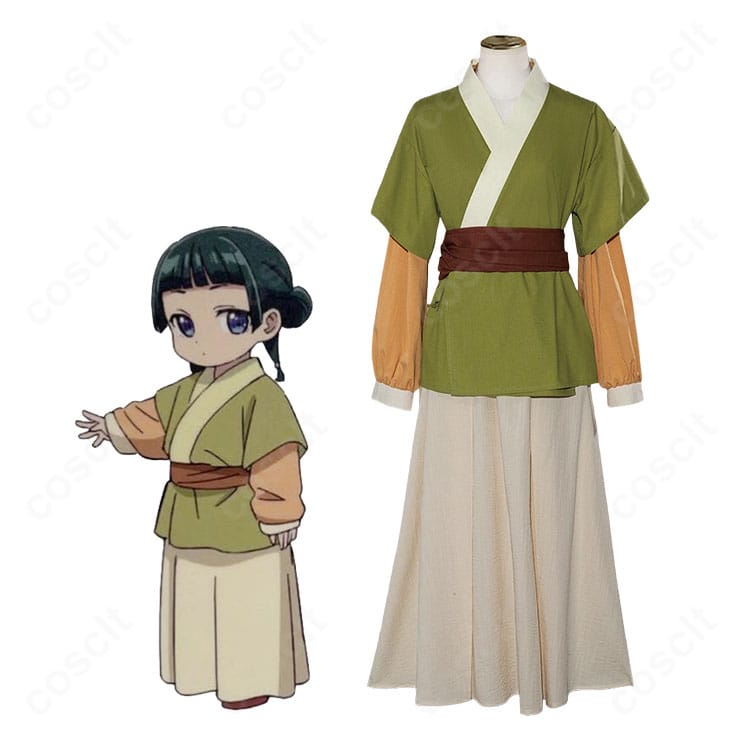 『薬屋のひとりごと』猫猫(マオマオ)幼少期のキャラクター画像とコスプレ衣装の商品画像