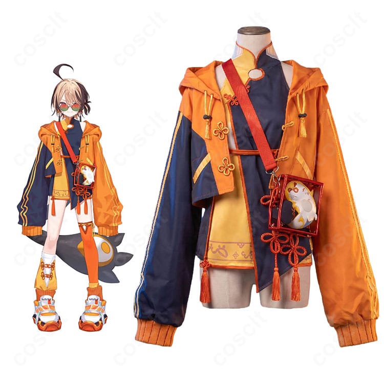 ホロライブEnglish ジジ・ムリン プレイフル衣装のキャラクターイメージとコスプレ衣装の商品比較画像