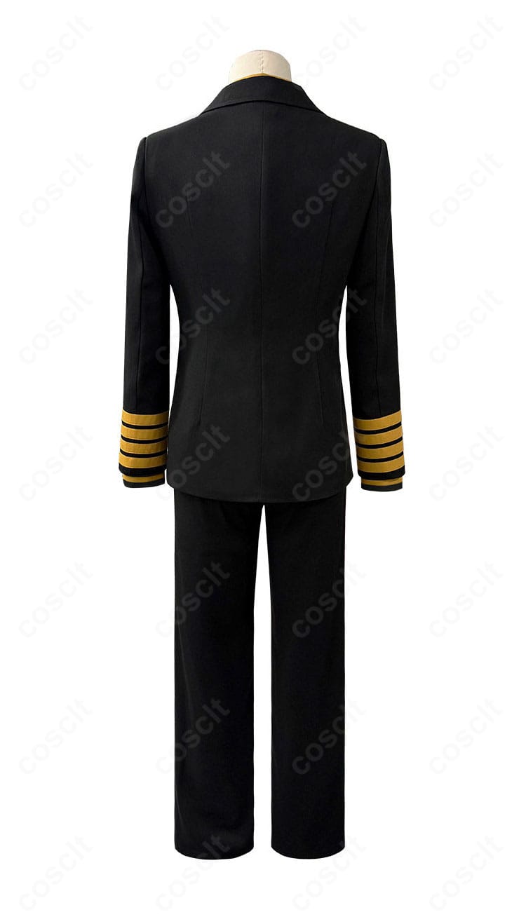 日本三國 三角青輝・阿佐馬芳経・賀来泰明 大和制服コスプレ衣装の背面デザイン