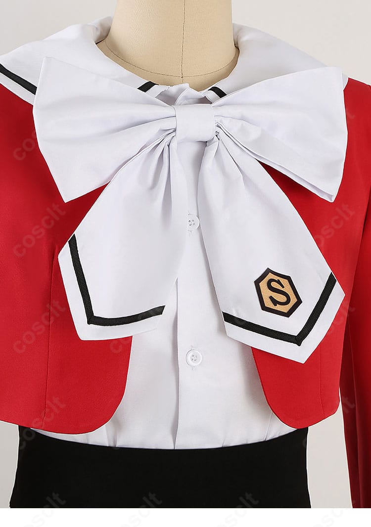 獅堂光の制服Ver.コスプレ衣装に付属する白いリボンの装飾ディテール画像