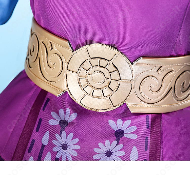ゼルダ姫 幼少期Ver.コスプレ衣装のウエスト周辺の装飾