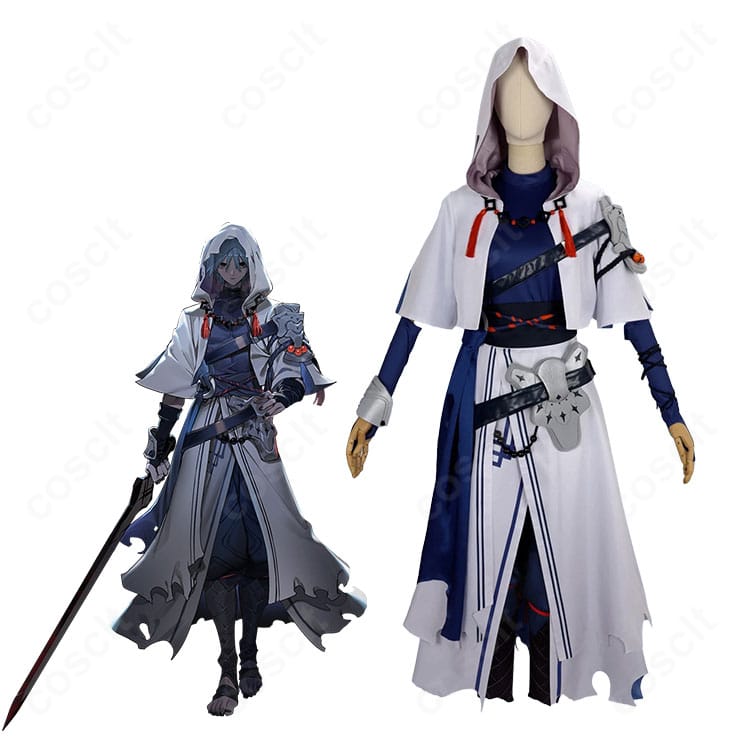Fate/Grand Order ハサン・サッバーハ(アズライール) 霊基第一段階のキャラクターイラストとコスプレ衣装を比較した画像