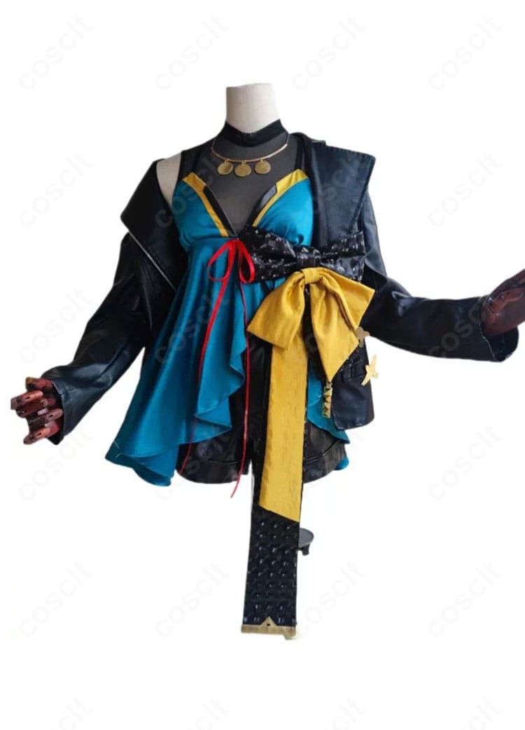 Fate/Grand Order テノチティトラン 英霊催装Ver.コスプレ衣装の正面画像。アウターやワンピースなどを組み合わせた衣装全体を紹介