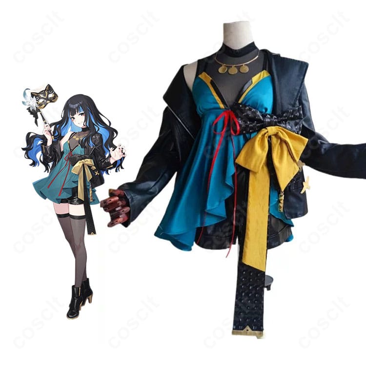 Fate/Grand Order テノチティトラン（トラロック）英霊催装Ver.のキャラクターイラストとコスプレ衣装を並べた画像