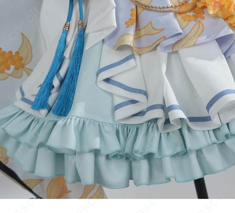 白上フブキ衣装のスカート裾にある装飾の詳細