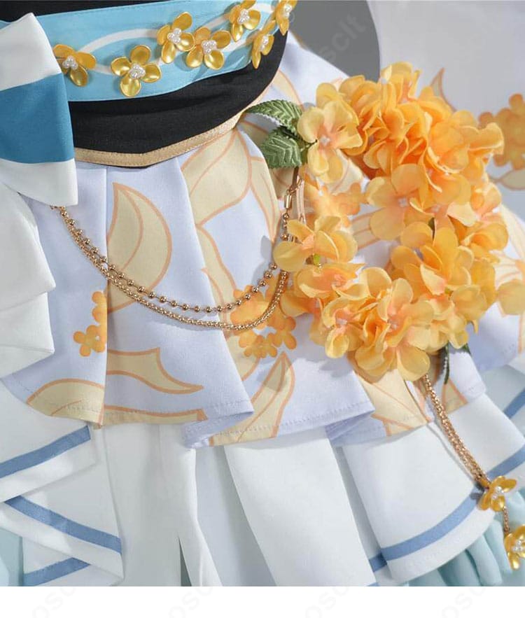 白上フブキ衣装の腰まわりの装飾を写した詳細画像