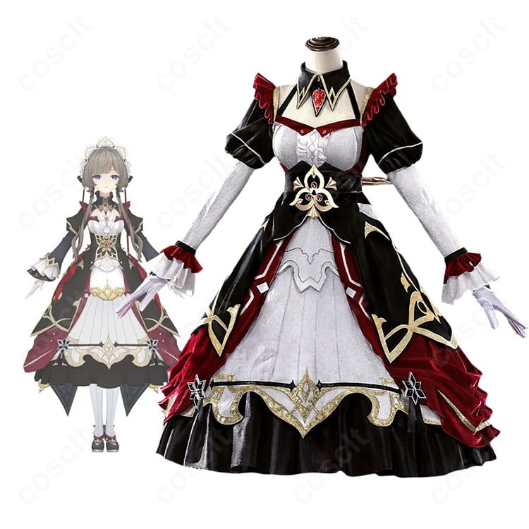 原神 サンドローネ(傀儡)旧デザインのキャラクター参考画像とコスプレ衣装の比較