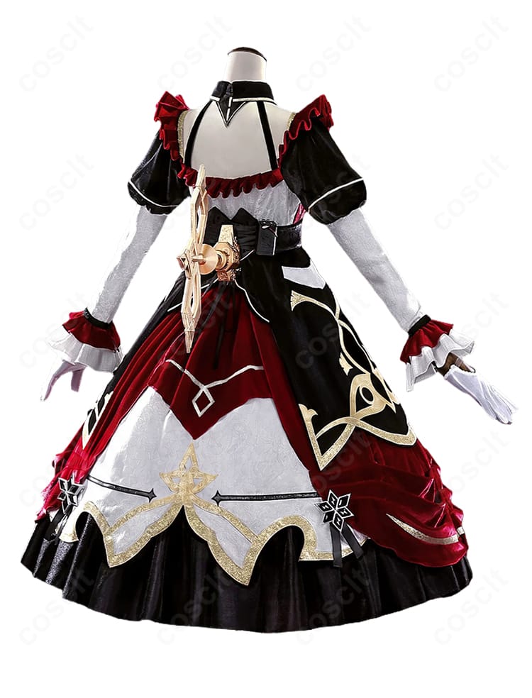 原神 サンドローネ 旧デザイン コスプレ衣装の背面全体と後ろ姿のデザイン