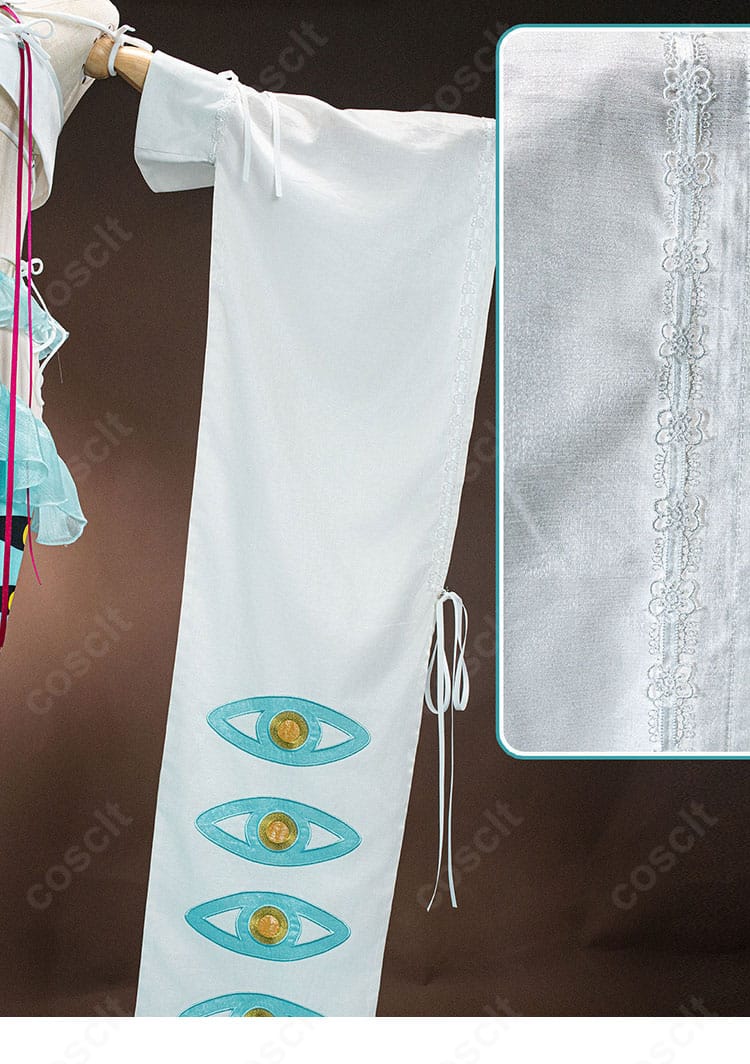 殺生院キアラ(水着)コスプレ衣装の袖部分・袖の装飾と形状を確認できるディテール画像