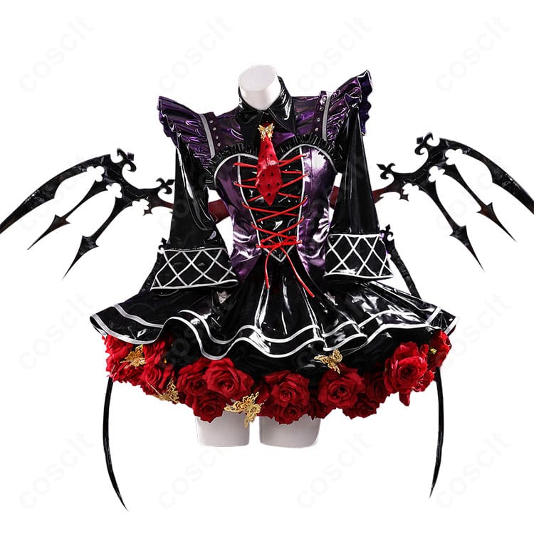 セレスティア・ルーデンベルク 天使と悪魔Ver.コスプレ衣装の正面全体図