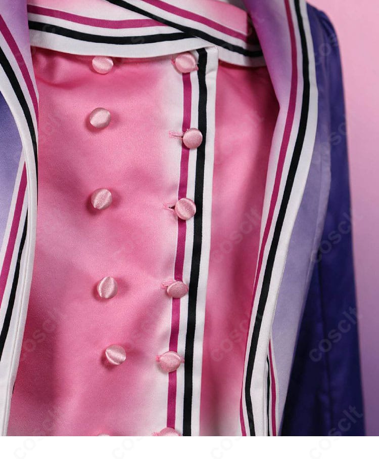 メリー・ポピンズ コスプレ衣装のジャケット前立てとボタン装飾のディテール