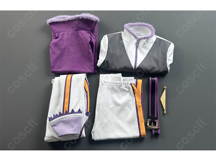 ナツキ・スバル 騎士叙勲式 UTAGE コスプレ衣装のマント、ベスト風トップス、燕尾風ジャケットなどのセット内容一覧画像