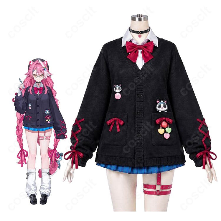 ホロライブEnglish -Justice- ラオーラ・パンテーラのオタク女子制服衣装のキャラクターイメージとコスプレ衣装の商品画像